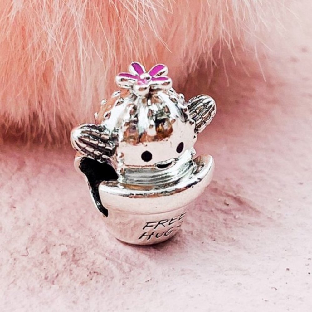 Pandora Free Hugs Cactus Charm